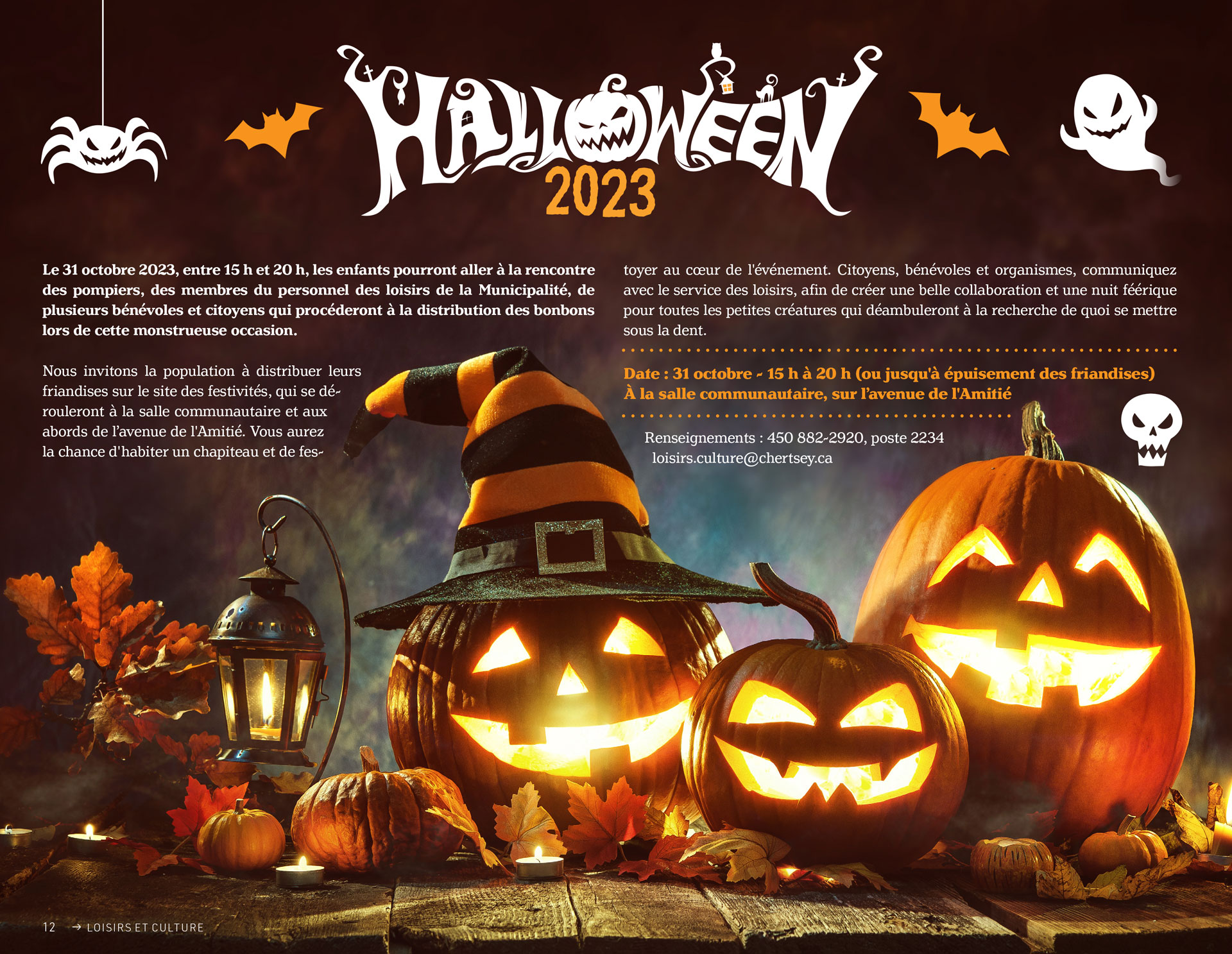 Halloween 2024 Municipalité de Chertsey